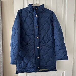 J Crew New Quilted Cocoon Puffer Coat